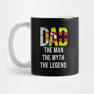 Zimbabwean Dad The Man The Myth The Legend - Gift for Zimbabwean Dad With Roots From Zimbabwean Mug